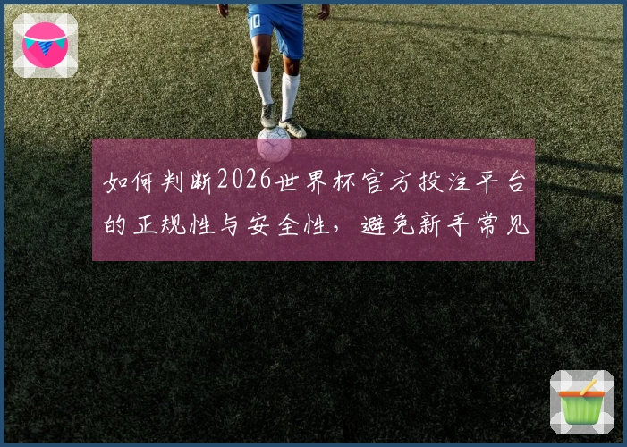 如何判断2026世界杯官方投注平台的正规性与安全性，避免新手常见误区