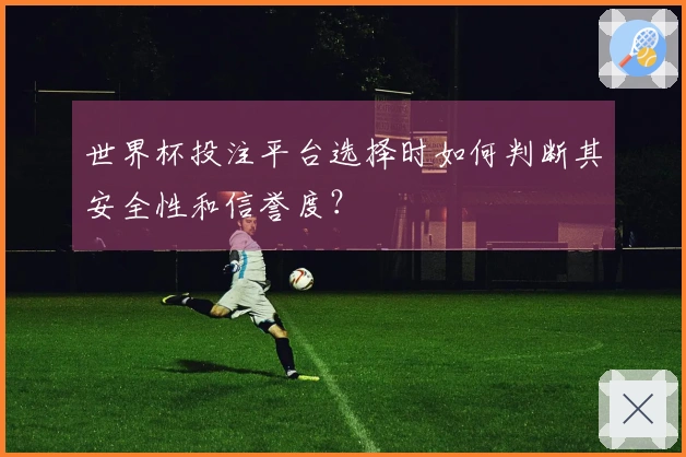 世界杯投注平台选择时如何判断其安全性和信誉度？